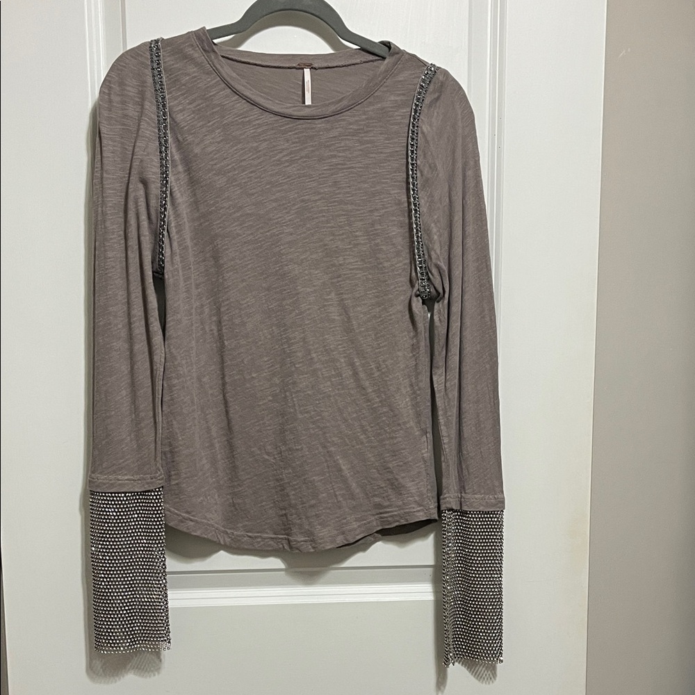 Free People After Dark Cuff Top Embellished Sz Small - Picture 3 of 10